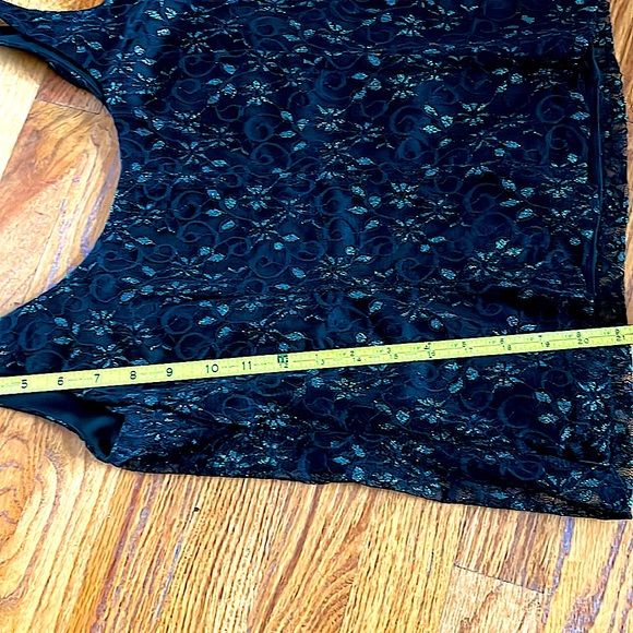 EUC Gorgeous Sandra Darren Lace, Satin&SoftGold2pcCocktail wear.Chemise &Tank 10 - Picture 11 of 14